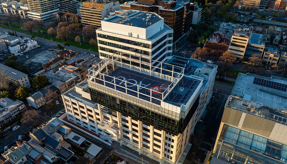 Australian Catholic University's (ACU) Saint Teresa of Kolkata (STK) building in the inner-city Melbourne suburb of Fitzroy
