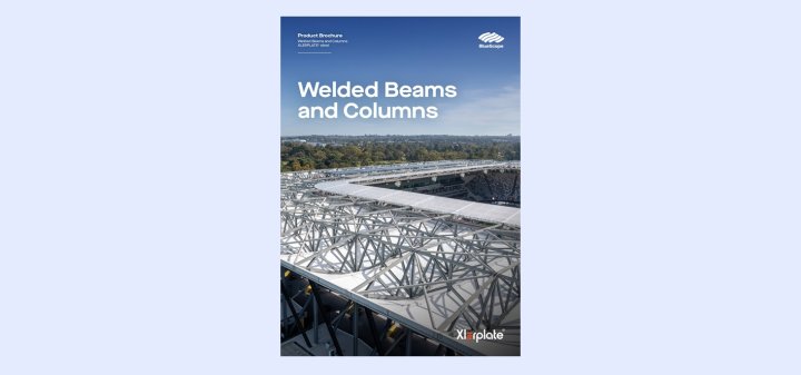 Front cover of Welded Beams and Columns brochure