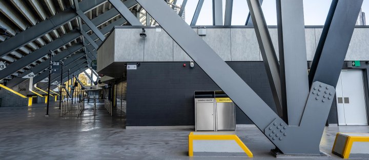 Western Sydney Stadium visionary stadium created from BlueScope Steel