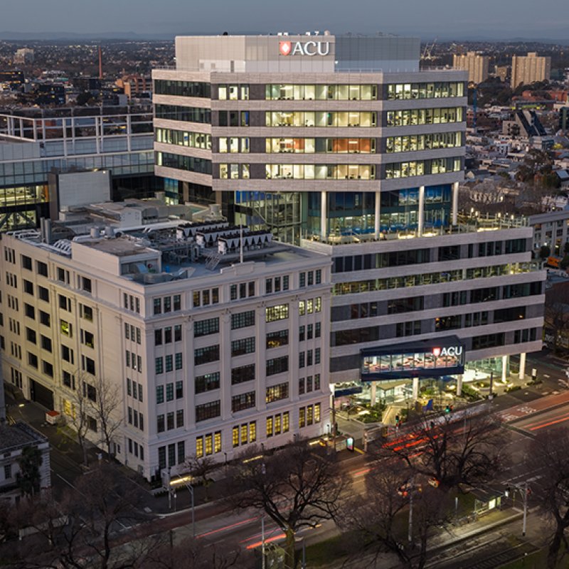 Australian Catholic University's (ACU) Saint Teresa of Kolkata (STK) building in the inner-city Melbourne suburb of Fitzroy