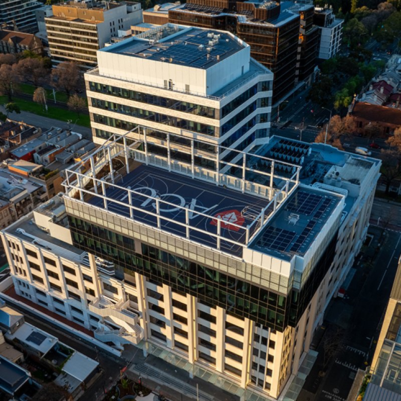 Australian Catholic University's (ACU) Saint Teresa of Kolkata (STK) building in the inner-city Melbourne suburb of Fitzroy