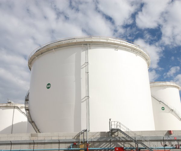 XLERPLATE® steel is used to manufacture large storage tanks used in the Petroleum and other chemical industries