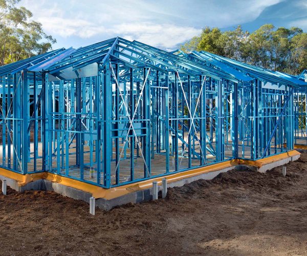 House frames made from TRUECORE® steel