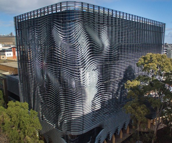 XLERPLATE® steel used in the facade of the Arts West building at University of melbourne