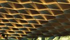 BlueScope XLERPLATE® steel 250 Grade 8mm-thick plate was used for the hexagonal canopy
