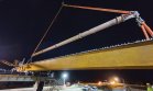 REDCOR weathering steel_girders_crane unload - Berry to Bomaderry Princes Highway upgrade