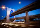Beams made from XLERPLATE® steel were at the heart of West Gate Freeway off-ramps, Melbourne, installed over roads, tram tracks and businesses.